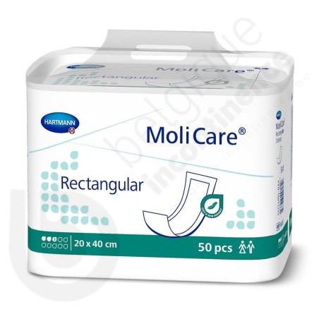 Molicare Rectangular 3 Druppels - 20 x 40 cm Molicare Rectangular 3 Druppels - 20 x 40 cm