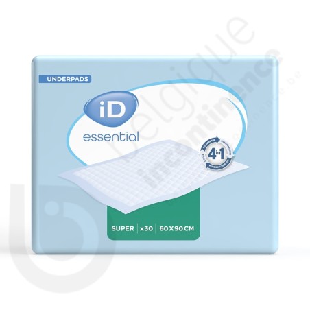 iD Essential Underpads Super - 60 x 90 cm iD Essential Underpads Super - 60 x 90 cm
