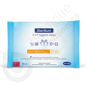 Sterillium 2 in 1 Hygiene Wipes - 15 stuks