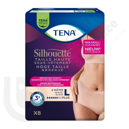 Tena Silhouette Plus Crème - LARGE Tena Silhouette Plus Crème - LARGE