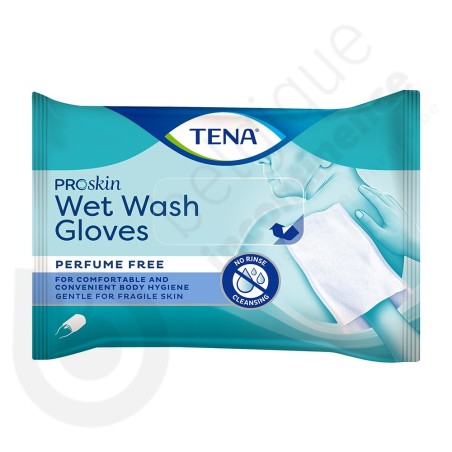 Tena Wet Wash Gloves No Perfume Tena Wet Wash Gloves No Perfume